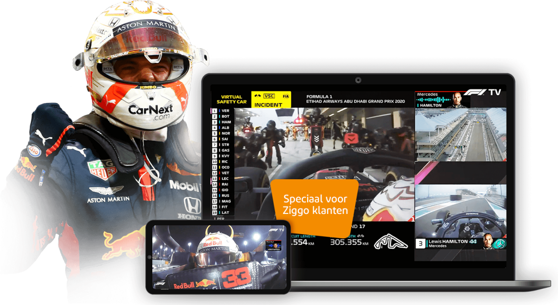 Speciaal voor Ziggo klanten: activeer gratis F1 TV Pro