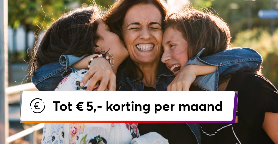 €5 korting per maand
