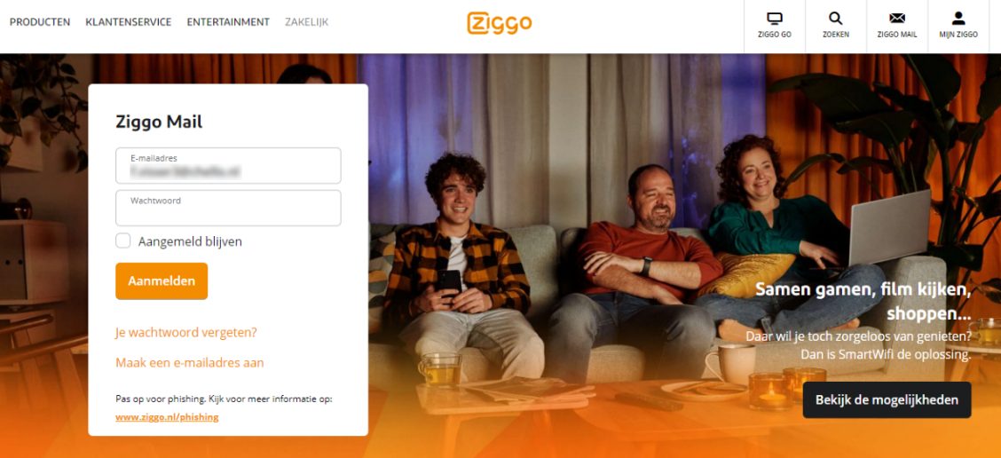 Voorbeeld van phishing - Ziggo.nl <klantcom@mobna.com> Je hebt een Ziggo voucher ontvangen vanwege je vertrouwen in onze. Geniet er nu van Hallo We hebben u willekeurig geselecteerd om deel te nemen aan onze anonieme enquete van 30 seconden over uw winkelervaring bij ons. Aan het einde beloven we je een beloning van minimaal 500 euro, als dank voor je deelname en voor het geven van waardevolle feedback. Bedankt voor je tijd ! Antwoord hier