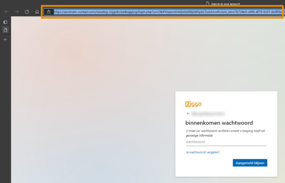 Voorbeeld van phishing - Ziggo.nl <klantcom@mobna.com> Je hebt een Ziggo voucher ontvangen vanwege je vertrouwen in onze. Geniet er nu van Hallo We hebben u willekeurig geselecteerd om deel te nemen aan onze anonieme enquete van 30 seconden over uw winkelervaring bij ons. Aan het einde beloven we je een beloning van minimaal 500 euro, als dank voor je deelname en voor het geven van waardevolle feedback. Bedankt voor je tijd ! Antwoord hier