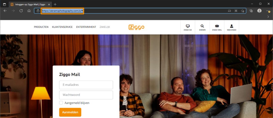 Voorbeeld van phishing - Ziggo.nl <klantcom@mobna.com> Je hebt een Ziggo voucher ontvangen vanwege je vertrouwen in onze. Geniet er nu van Hallo We hebben u willekeurig geselecteerd om deel te nemen aan onze anonieme enquete van 30 seconden over uw winkelervaring bij ons. Aan het einde beloven we je een beloning van minimaal 500 euro, als dank voor je deelname en voor het geven van waardevolle feedback. Bedankt voor je tijd ! Antwoord hier