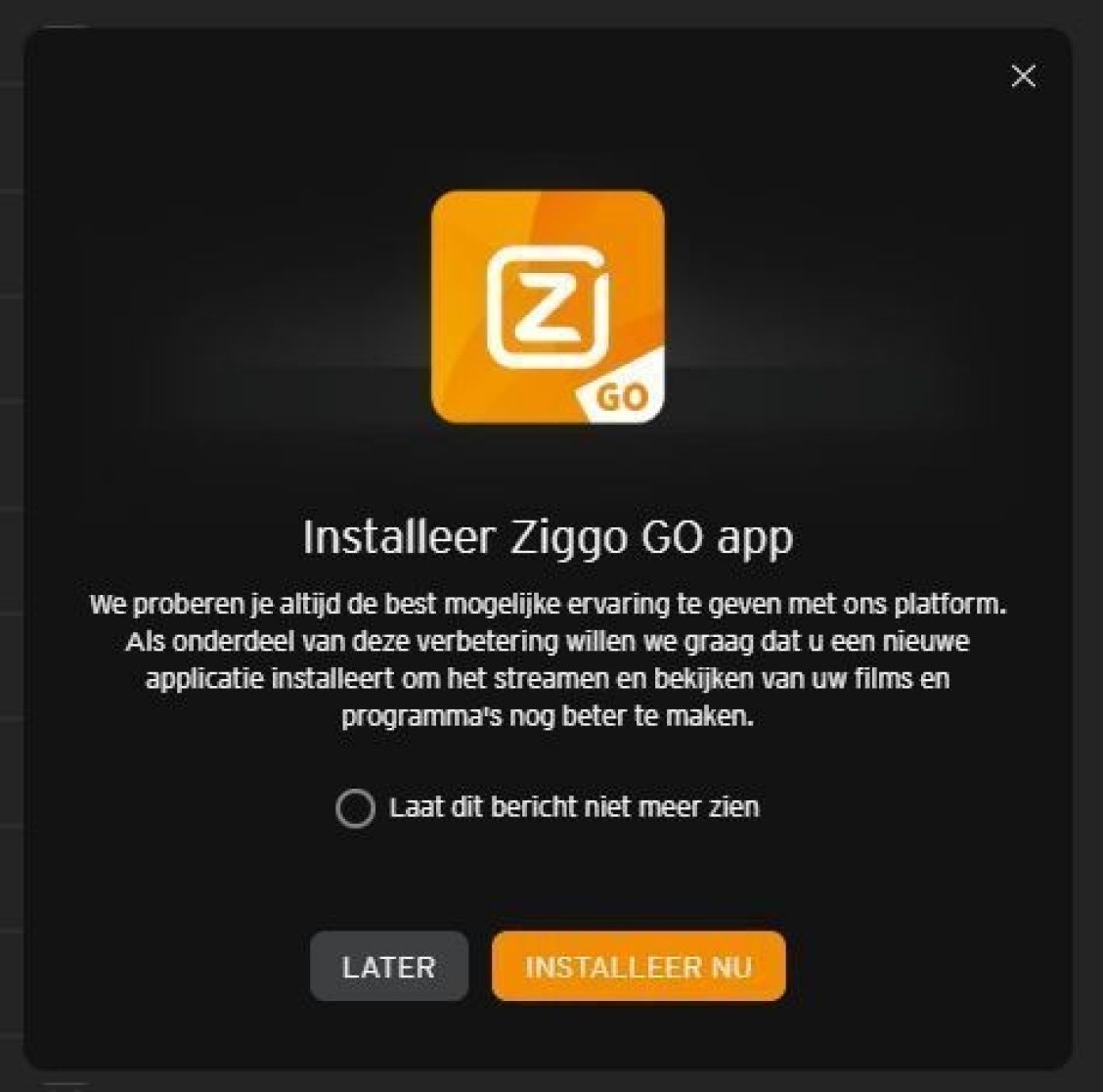 Ziggo GO op een laptop of desktop | Klantenservice | Ziggo