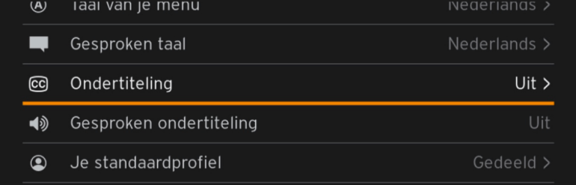 Ondertiteling instellen