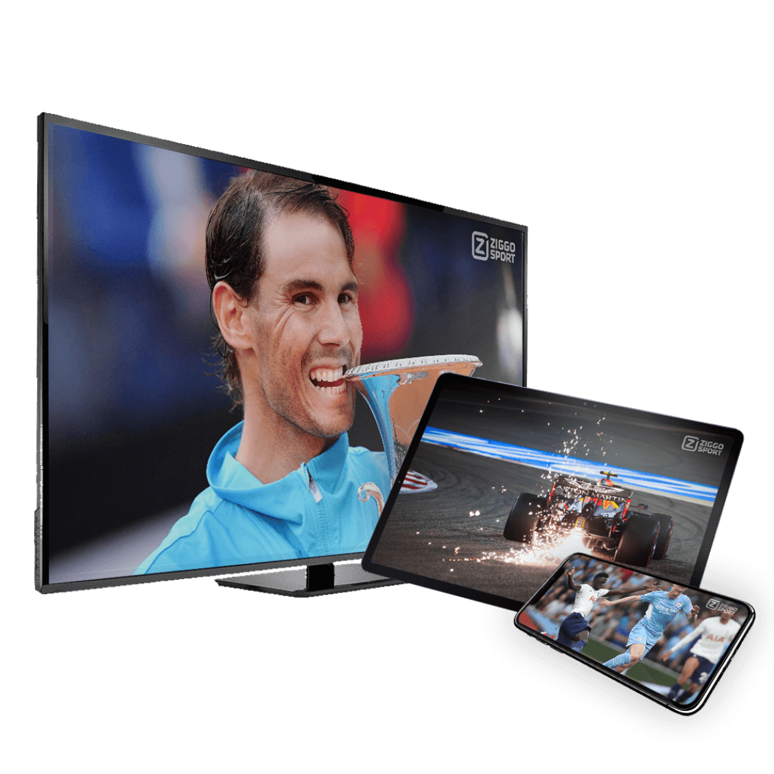 Kijk altijd en overal live wedstrijden en programma's met Ziggo GO