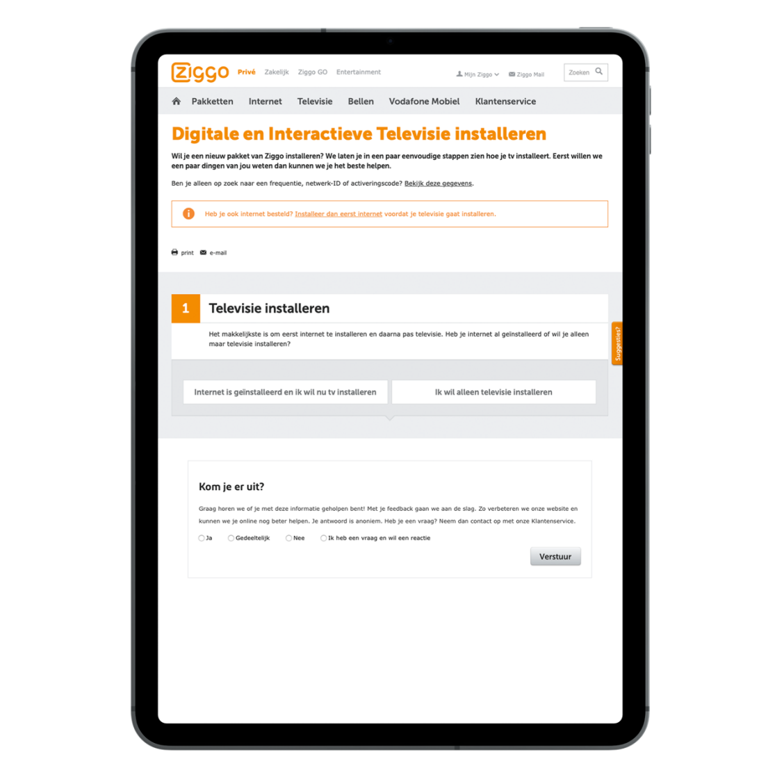 Mediabox Next installatie stappenplan