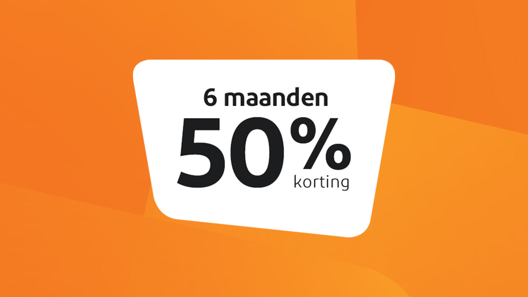 6 maanden 50% korting op Internet Only