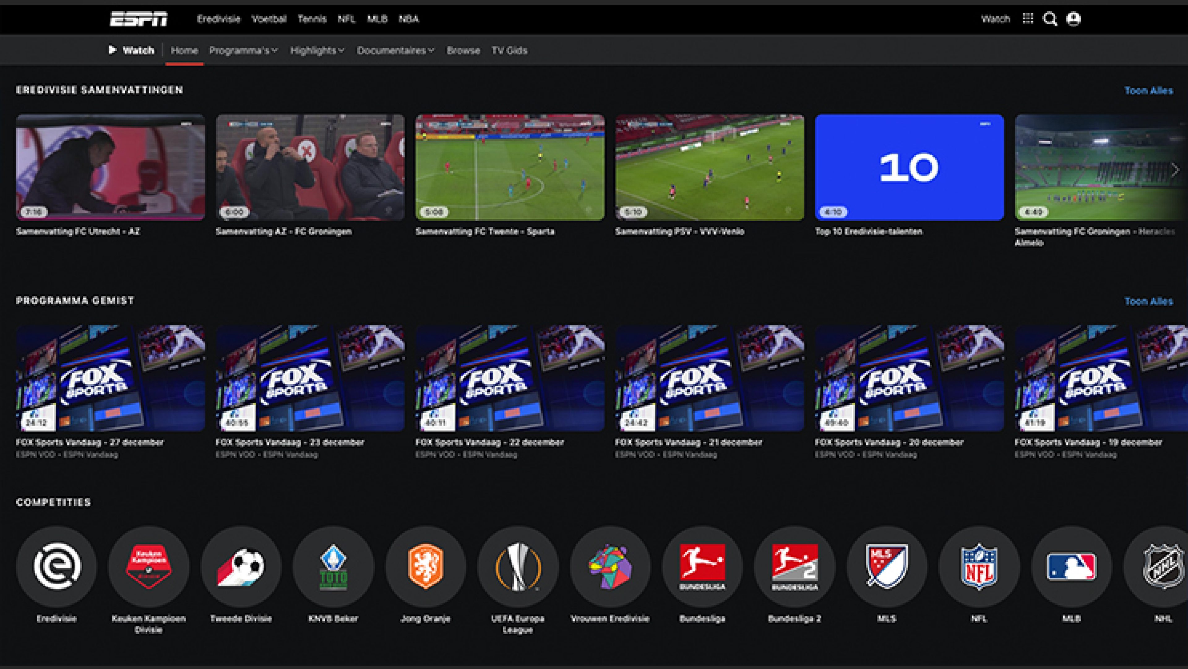 ESPN (FOX Sports) Live Kijken Bij Ziggo | Ziggo Entertainment