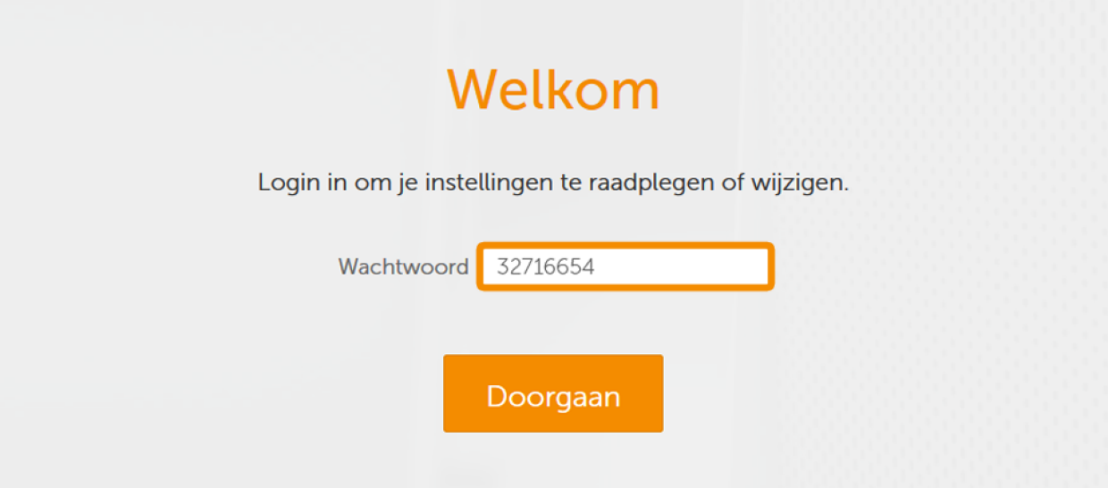 Inloggen op modem of wifiversterker Klantenservice Ziggo