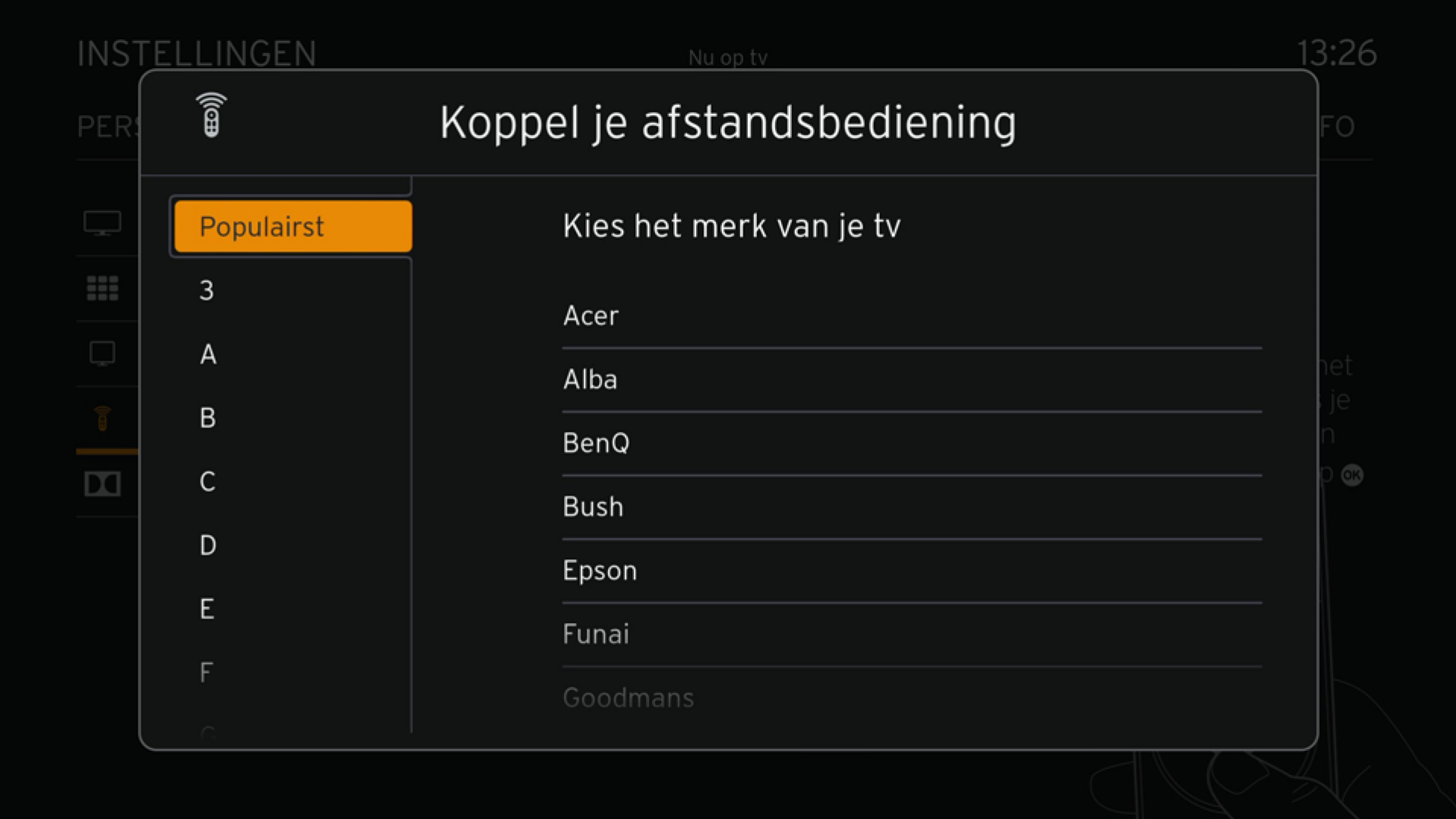 Afstandsbediening Aan Tv Koppelen| Klantenservice | Ziggo