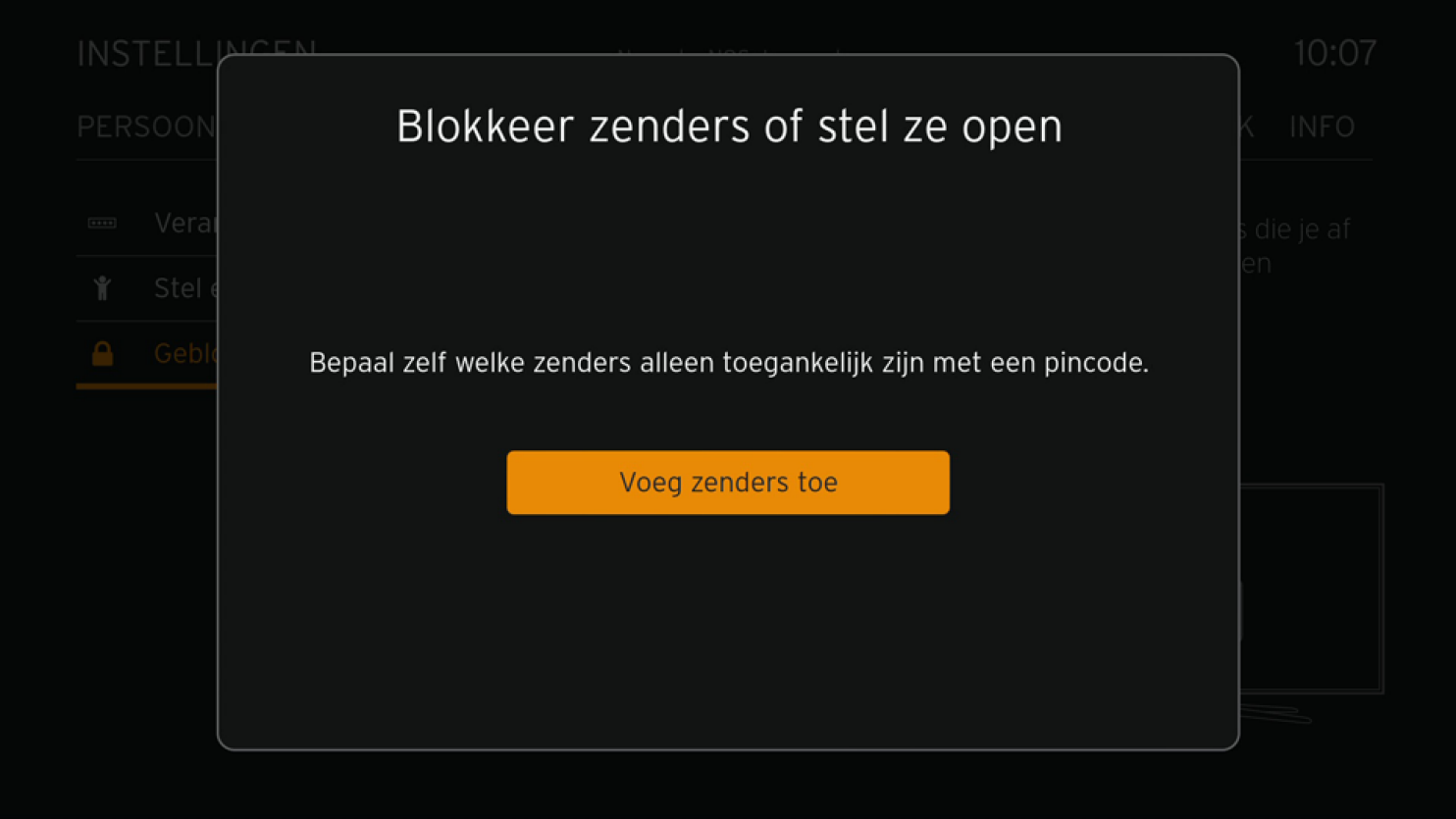 Kinderslot instellen of zenders vergrendelen Klantenservice Ziggo