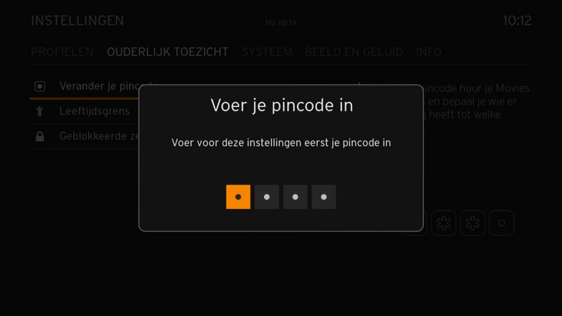 Pincode en betaalcode wijzigen Klantenservice Ziggo