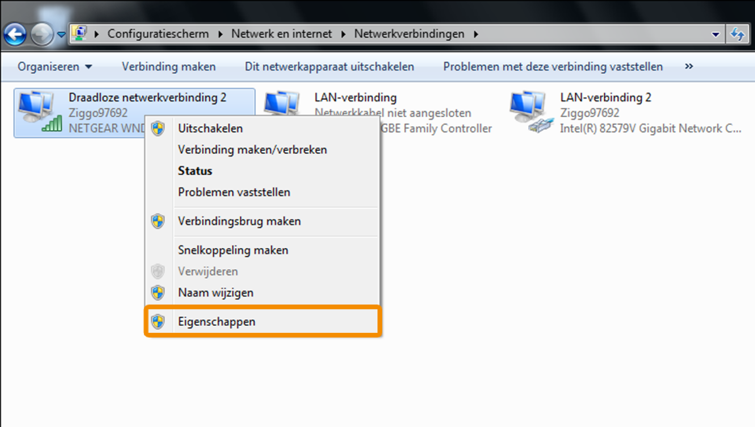 VAST IP ADRES INSTELLEN IN MODEM visual data 5